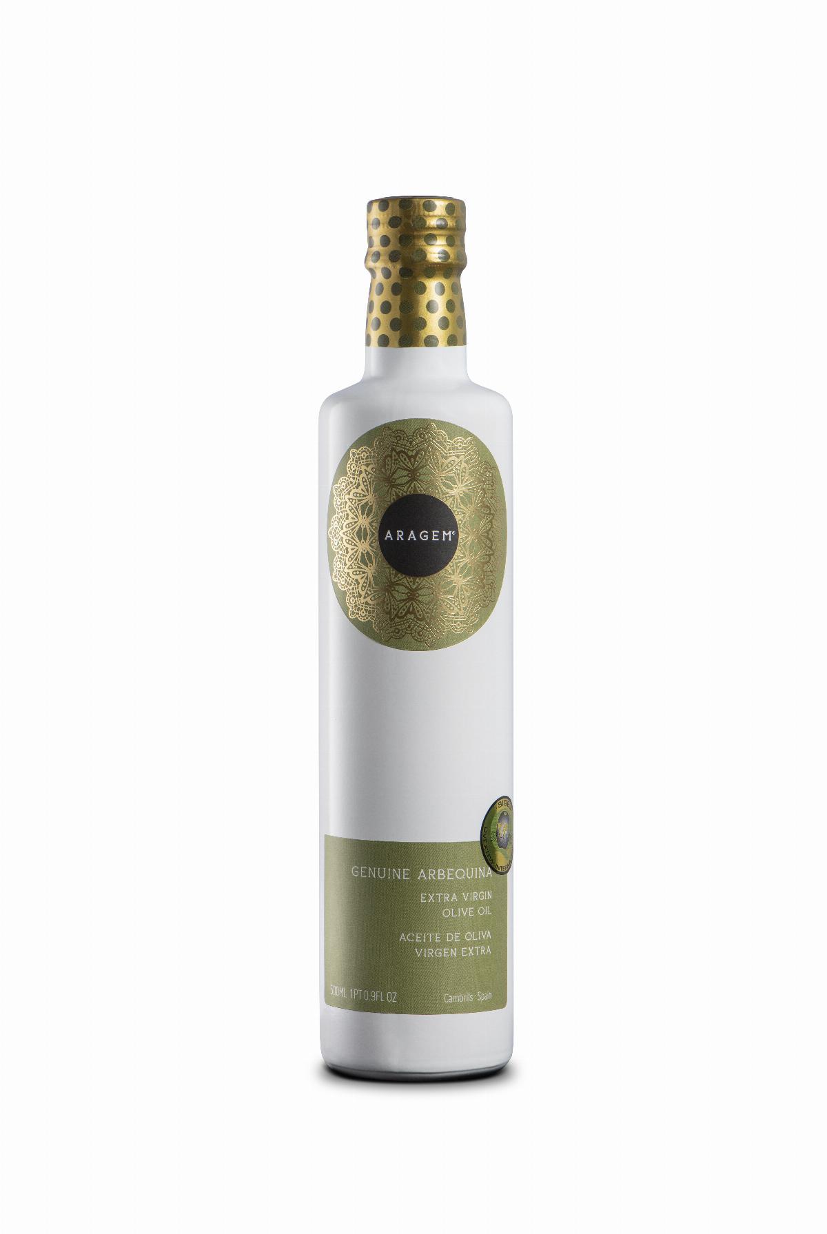 Huile d'olive et Condiments - Huile d'Olive Vierge Extra Aragem bouteille ceramique 500 ml - Mestral Cambrils