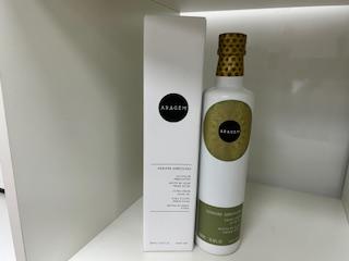 Aceites y Condimentos - Oli d'Oliva Verge Extra Aragem, ampolla Dòrica ceràmica 500ml ES Tub Regal - Mestral Cambrils