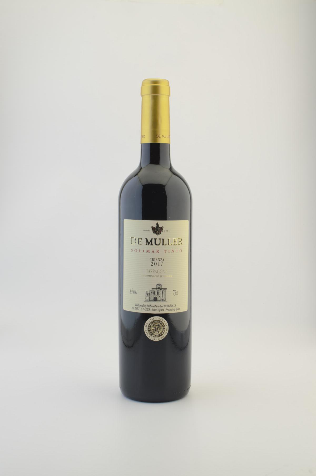 Les vins - Vin Rouge Solimar De Muller DO Tarragona 75 cL - Mestral Cambrils