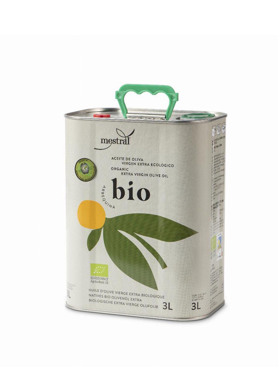 Huile d'Oliva Vierge Extra Mestral BIO agric.biologique Boite 3L 100% Arbequina