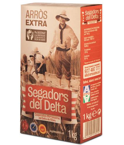 Arroz del Delta - Arroz Extra Segadors del Delta DOP caja cartón 1kg - Mestral Cambrils